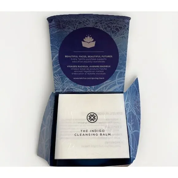 NEW/BOX TATCHA Japanese Indigo Cleansing Balm Moisturizing Makeup Remover SEALED - Picture 2 of 16